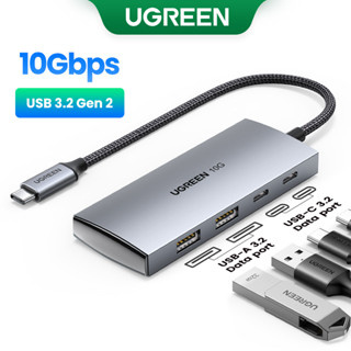 Ugreen ฮับ USB C 10Gbps พร้อม USB 3.2-A 2 พอร์ต Type-C 3.2 สําหรับ MacBook Pro Air iMac iPad Galaxy S22 S21