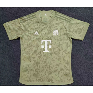 เสื้อกีฬาแขนสั้น ลายทีมเบียร์ Bayern Munich 23-24 FC