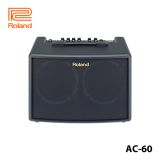 Roland AC-60 / AC-60-RW เครื่องขยายเสียงกีตาร์อะคูสติก พร้อมลําโพงคู่ 30 วัตต์ 6.5 นิ้ว ไม้โรสวูด