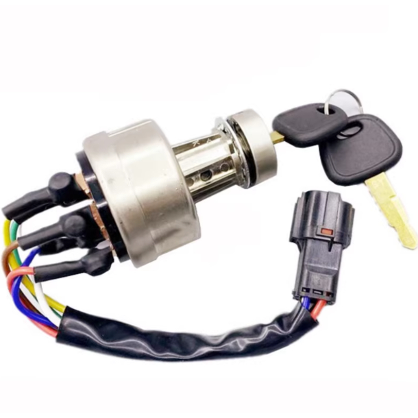 Sany ชิ้นส่วนรถขุด SY135C SY215C สวิตช์จุดระเบิดสตาร์ทกุญแจ ล็อคประตูไฟฟ้า สวิตช์จุดระเบิด