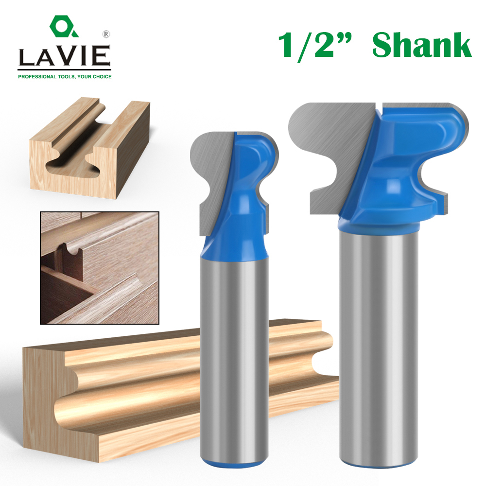 LAVIE 12.7 มม.Double Finger Router Bits สําหรับไม้เกรดอุตสาหกรรม Milling Cutter เครื่องมืองานไม้ MC03190