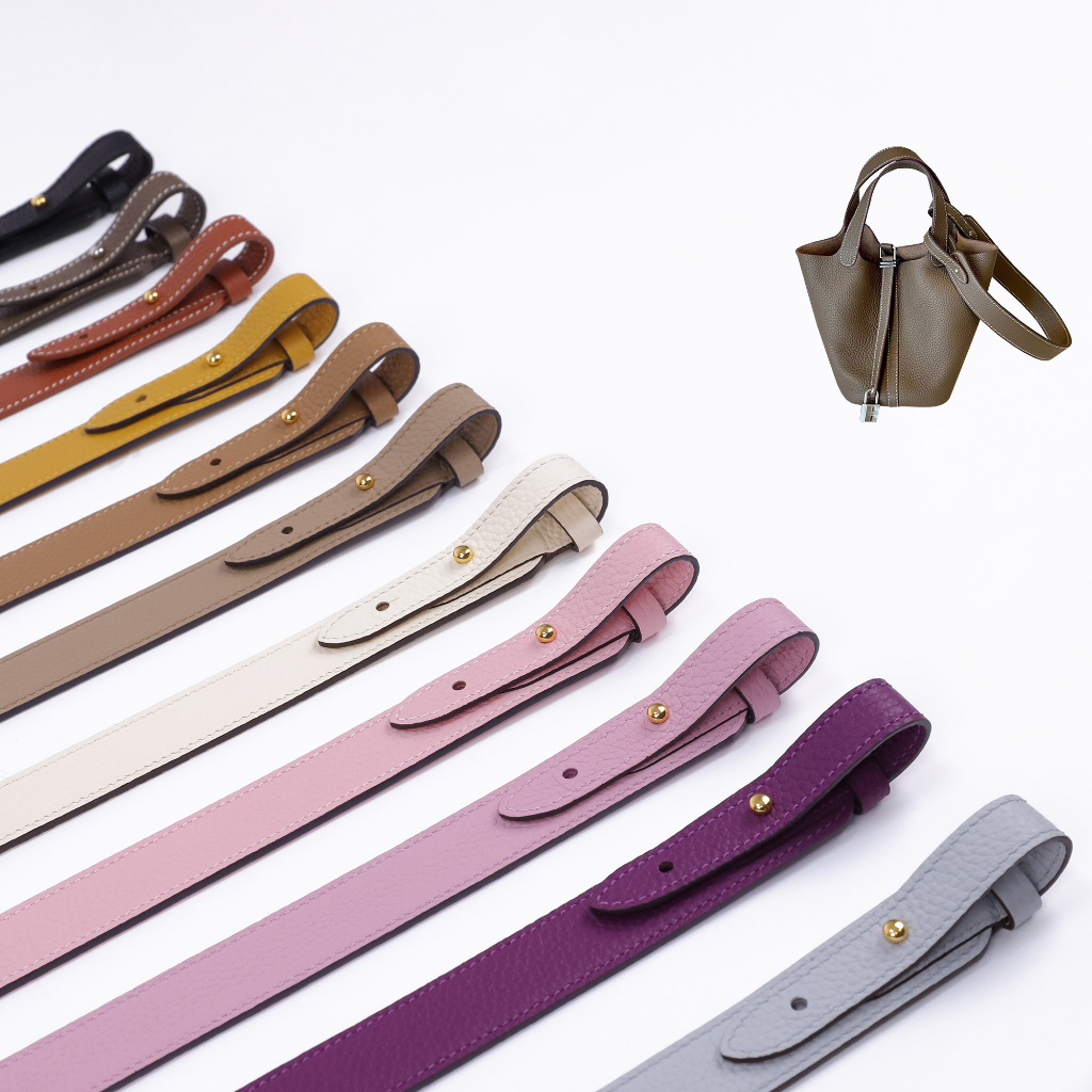 DGAZ Strap สำหรับ Picotin/Lindy/Evelyne - หนังวัวแท้ TC Leather พกพาได้ทั้งสะพายเฉียง/สะพายเดียว มีหลายสีและหลายความยาวให้เลือก