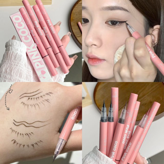 Pink Coco❤️อายไลเนอร์ กันน้ำ ติดทนนาน 8 สีเนื้อนุ่ม ​เขียนง่าย กันเหงื่อ เส้นสวย คมชัด