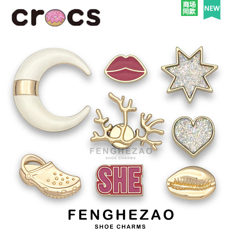 จิ๊บบิท crocs jibbitz crocs ตัวติดรองเท้า crocs รู เล็ก จิบิท KITTY Pink Series ที่วางรองเท้า ดอกไม้ สําหรับผู้หญิง DIY อุปกรณ์เสริม การจับคู่ที่สร้างสรรค์