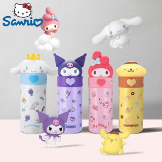 Kawaii Sanrio แก้วกาแฟสเตนเลส ลายการ์ตูน Mymelody Kuromi Cinnamoroll ของขวัญคนรักการเดินทาง