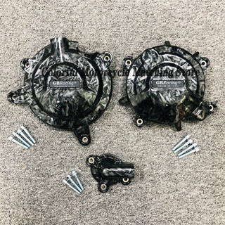 ฝาครอบป้องกันเครื่องยนต์รถจักรยานยนต์ คาร์บอนไฟเบอร์ สําหรับ Kawasaki Ninja 400 2018-2023 Z400 2019-2023 GBRacing