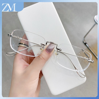 【ZM Glasses】แว่นตาสายตาสั้น ทรงกลม ป้องกันแสงสีฟ้า เกรด -100 150 200 250 300 350 400 450 500 สําหรับผู้หญิง และผู้ชาย แฟชั่นสไตล์เกาหลี 105