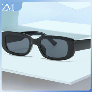 【ZM Glasses】COD แว่นตากันแดดทรงรี Ulzzang สไตล์เกาหลีสำหรับผู้หญิง/ผู้ชาย Retro Round Shades for Women/Men 024