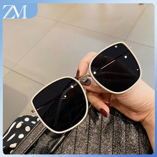 【ZM Glasses】แฟชั่นใหม่ โครงใหญ่ดูบาง แว่นกันแดดผู้หญิง แว่นกันแดดวินเทจ ชายหาด ตาแมวสี่เหลี่ยม ป้องกันรังสียูวี 028