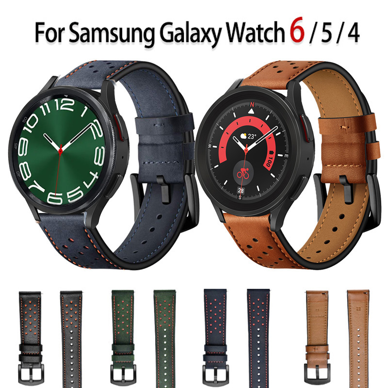 สาย Samsung galaxy watch 6 5 4 smart watch สายหนัง สาย Samsung galaxy watch 6 4 classic สมาร์ทวอช สายสมาร์ทวอทช์