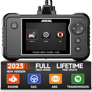 Ancel FX2000 OBD2 JOBD เครื่องสแกนเนอร์ ABS SRS อ่านโค้ด ทําความสะอาดเครื่องยนต์ และกล่องเกียร์รถยนต์