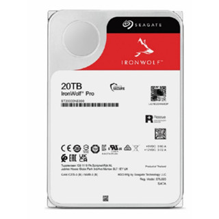 Seagate IronWolf Pro 20TB NAS ฮาร์ดไดรฟ์ภายใน CMR 3.5 นิ้ว SATA 6 Gb/s 7200 RPM 256 MB Cache (ST20000NE000)