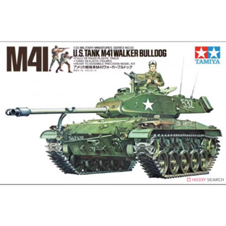 Tamiya โมเดลทหาร 1/35 SCALE #35055 สหรัฐอเมริกา M41 รถหัดเดิน รถบูลด็อก