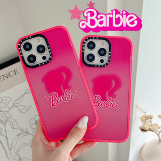 Casetify เคสโทรศัพท์มือถือ ลายบาร์บี้ แต่งกลิตเตอร์ ผิวด้าน สําหรับ iPhone 14 13 12 11 Pro Max