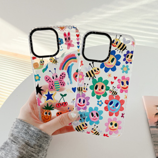 เคสโทรศัพท์มือถือ ลายผึ้ง ดอกทานตะวัน สีรุ้ง แฟชั่น สําหรับ เคส Samsung Galaxy note 10 plus note20 note 20 ultra s20 fe s21 fe s22 s23 plus ultra A13 A23 A33 A53 A52 A52S A14 A34 A54 4G 5G case