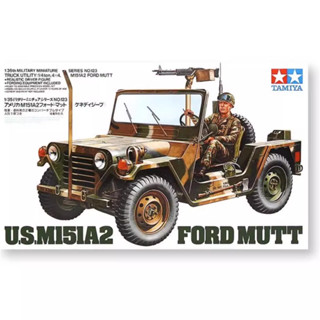 ชุดโมเดลรถบรรทุก Tamiya 35123 1/35 WWII U.S M151A2 Ford Mutt 1/4