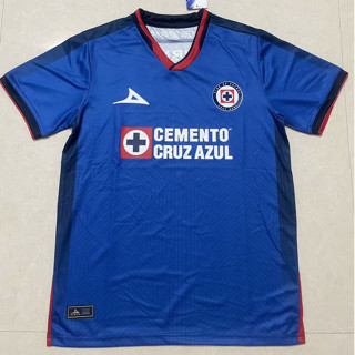 เสื้อกีฬาแขนสั้น ลายทีมชาติฟุตบอล Cruz Azul 23 24 ชุดเหย้า สีฟ้า สําหรับผู้ชาย