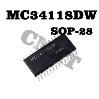 10ชิ้น MC34118 MC34118L MC34118DW SOP-28 ชิปสลับเสียงแฮนด์ฟรี