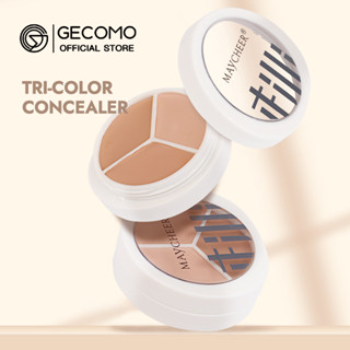 Gecomo พาเลตต์คอนซีลเลอร์ 3 สี ติดทนนาน รอยคล้ําใต้ตา รอยสิว ธรรมชาติ สําหรับแต่งหน้า