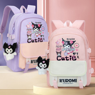 Kulomi Co กระเป๋าเป้สะพายหลัง กระเป๋านักเรียน ความจุสูง น่ารัก