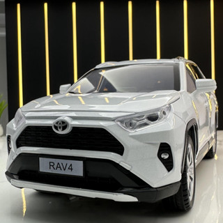 【ไม่มีกล่อง】โมเดลรถยนต์ สังกะสีอัลลอย 1/24 Toyota RAV4 ของเล่น ของขวัญวันเกิด สําหรับเด็กผู้ชาย