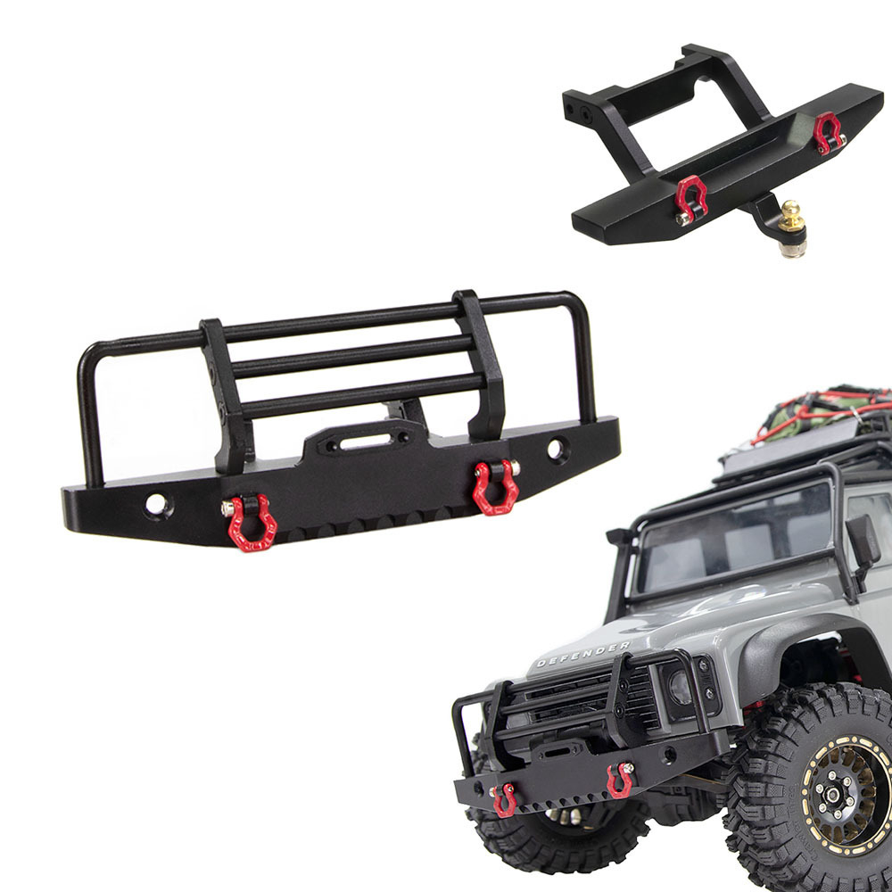 กันชนหน้าและหลังโลหะสําหรับ Traxxas 1/18 TRX4M อะไหล่อัพเกรด