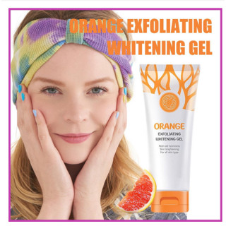 Orange Exfoliating เจลไวท์เทนนิ่งทําความสะอาดผิวหน้า กําจัดสิวหัวดํา 50 กรัม + GMEELAN ครีมไวท์เทนนิ่ง 30 กรัม