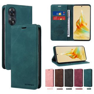 เคสโทรศัพท์หนัง Pu ฝาพับ พร้อมช่องใส่บัตร ขาตั้ง สําหรับ OPPO Reno 10 Reno10 Pro+ 8 8T