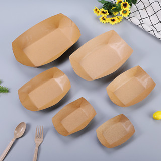 Popkozzi ถาดกระดาษพรีเมี่ยม / ถาดอาหาร / เค้ก, เฟรนช์ฟราย, ขนม, ภาชนะบรรจุสารพัดประโยชน์