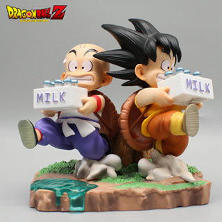 โมเดลฟิกเกอร์ PVC อนิเมะ Dragon Ball Son Goku and Kuririn ขนาด 14 ซม. ของขวัญ ของเล่นสะสม สําหรับเด็ก