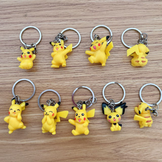 พวงกุญแจ จี้ฟิกเกอร์ Pvc การ์ตูนโปเกม่อน Mimikyu Pikachu Raichu Togedemaru ขนาด 3 ซม. 9 ชิ้น ต่อชุด