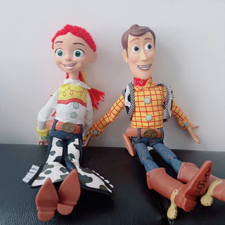 40 ซม.ของเล ่ นเรื ่ อง 4 พูดคุยนายอําเภอ Woody Buzz Jessie Rex ตัวเลขการกระทําอะนิเมะตกแต ่ งคอลเลกชันตุ ๊ กตาของเล ่ นสําหรับของขวัญเด ็ ก
