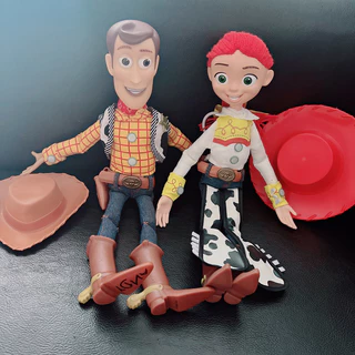 40 ซม.ของเล ่ นเรื ่ อง 4 พูดคุยนายอําเภอ Woody Buzz Jessie Rex ตัวเลขการกระทําอะนิเมะตกแต ่ งคอลเลกชันตุ ๊ กตาของเล ่ นสําหรับของขวัญเด ็ ก