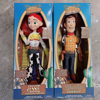 โมเดลฟิกเกอร์ การ์ตูนดิสนีย์ Toy Story 4 Talking Sheriff Woody Buzz Jessie Rex ขนาด 40 ซม. เหมาะกับของขวัญ ของเล่นสําหรับเด็ก