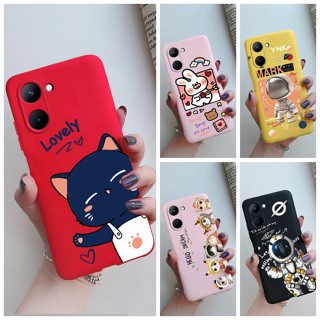 เคสโทรศัพท์มือถือ ซิลิโคนนิ่ม TPU ลายการ์ตูนน่ารัก สําหรับ Realme C33 RMX3624 RealmeC33 C 33