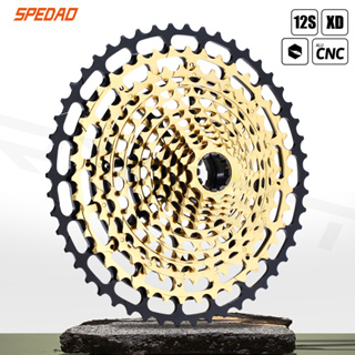 Spedao เฟืองหลังจักรยาน 12s 12 ความเร็ว น้ําหนักเบา สีทอง สําหรับจักรยานเสือภูเขา SRAM XD CNC