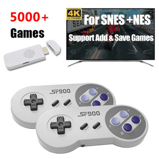 เกมคอนโซลวิดีโอเกม สําหรับ Super Nintendo SNES NES Built in 5000 Games HDMI เข้ากันได้กับ TV Game Player Wireless Controller