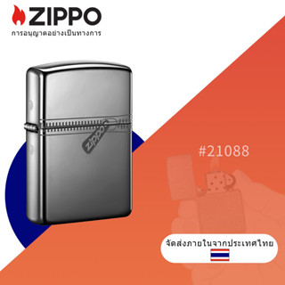 Zippo ไฟแช็กน้ําแข็ง มีซิป สีดํา 21088