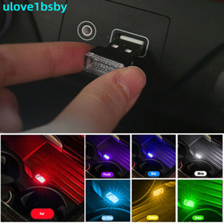 Ulove1bsby หลอดไฟนีออน LED USB ขนาดเล็ก สําหรับตกแต่งภายในรถยนต์