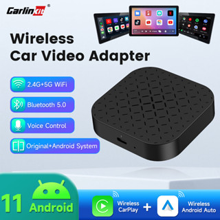 Carlinkit Carplay Android กล่อง AI อัตโนมัติ เข้ากันได้กับบลูทูธ สําหรับโทรศัพท์ไร้สาย Android อัตโนมัติ 2GB + 16GB