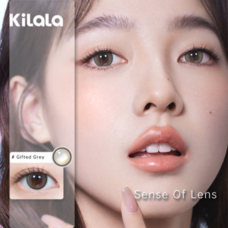 Kilala คอนแทคเลนส์รายเดือน สีน้ําตาลเทา Gifted Brown Monthly Contact Lenses (2 เลนส์ 1 คู่)