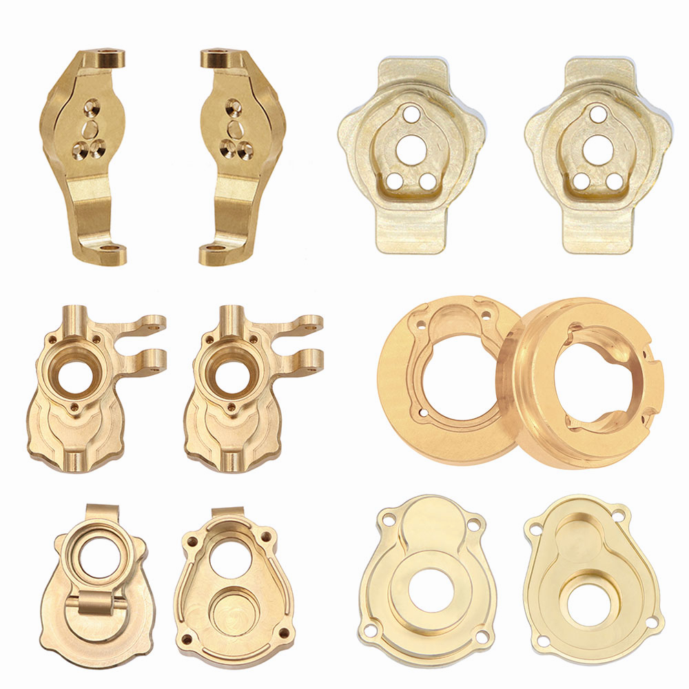 ทองเหลืองหนัก Counterweight Portal ไดรฟ์เพลา Mount Knuckles สําหรับ 1/10 HB R1001 R1002 R1003 RC Cra