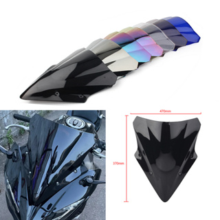 กระจกกันลมรถจักรยานยนต์ แบบบับเบิลคู่ สําหรับ Kawasaki Ninja650 ER6F EX650R 2017-2019 ER-6F EX 650R ER 6F