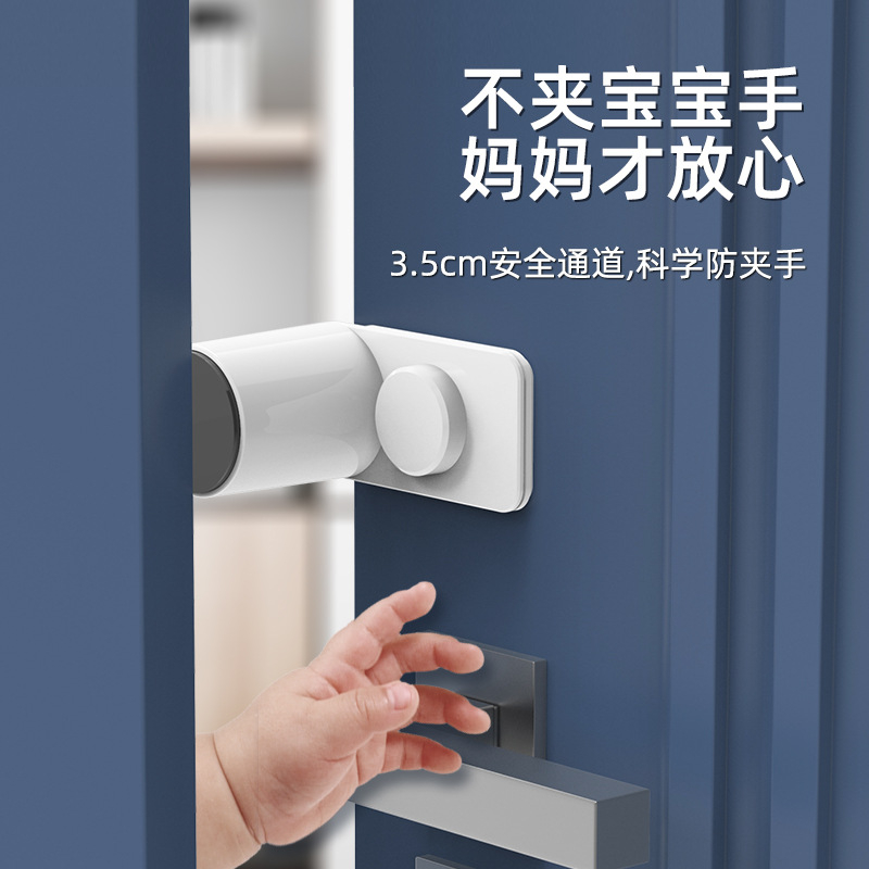 5 PCS ประตู Pinch Guard Finger Pinch Guard Self กาวหมุนเด ็ กประตู Finger Pinch Guard ความปลอดภัย Fi