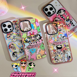 เคสโทรศัพท์มือถืออะคริลิค แบบแข็ง ป้องกันกระแทก ลาย Powerpuff Girls สําหรับ iPhone 14 Pro Max 11 12 13