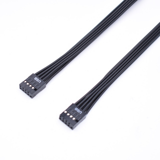 สายเคเบิลเมนบอร์ดภายใน 24AWG USB 2.0 9pin ตัวเมีย เป็นตัวเมีย 30 ซม. 50 ซม.