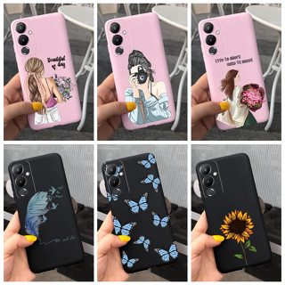 เคสโทรศัพท์มือถือ ซิลิโคนนิ่ม ลายดอกทานตะวัน สวยงาม สําหรับ Tecno Pova 4 Pova4 LG7n