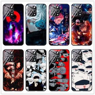 เคสโทรศัพท์มือถือกระจกนิรภัย แบบแข็ง กันกระแทก ลายการ์ตูนอนิเมะ Jujutsu Kaisen Yuji Itadori Gojo Satoru สําหรับ Redmi 12 Redmi 10