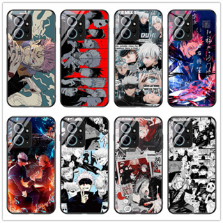 เคสโทรศัพท์มือถือกระจกนิรภัย แบบแข็ง กันกระแทก ลายการ์ตูนอนิเมะ Jujutsu Kaisen Yuji Itadori Gojo Satoru สําหรับ Redmi note 12 4g Redmi note 12 5g