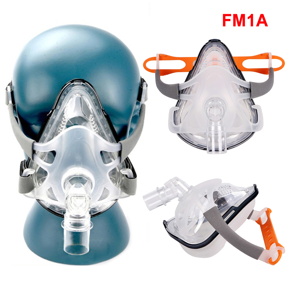 F1a หน้ากากเต็มใบหน้า พร้อมอุปกรณ์ฟรี สําหรับ CPAP Auto CPAP BiPAP Respirator Snoring Therapy#PFMEX5